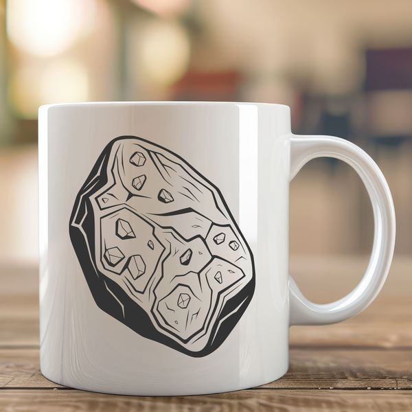 Rock Outline for Digital Cutting Machines A 2D representation of a rock, suitable for digital cutting machines and laser cutters.