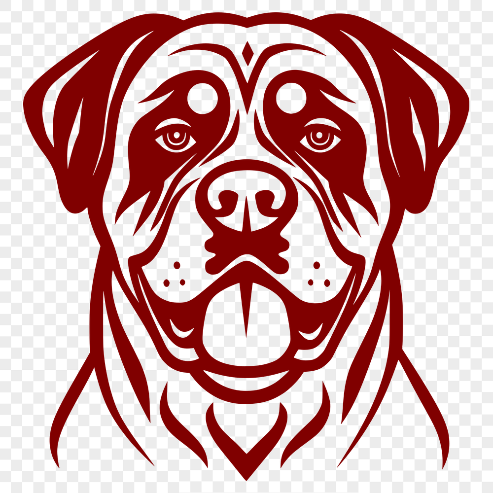 Beautiful Rottweiler Vector Art