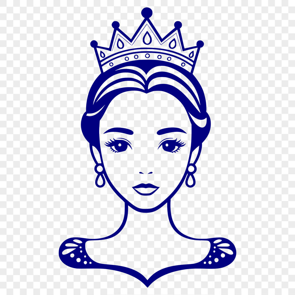 A young female princess with a tiara and a kind expression.