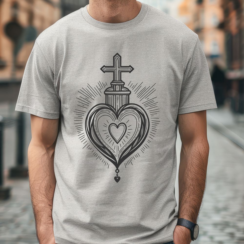 Detailed Sacred Heart Design A detailed vector illustration of the Sacred Heart icon.