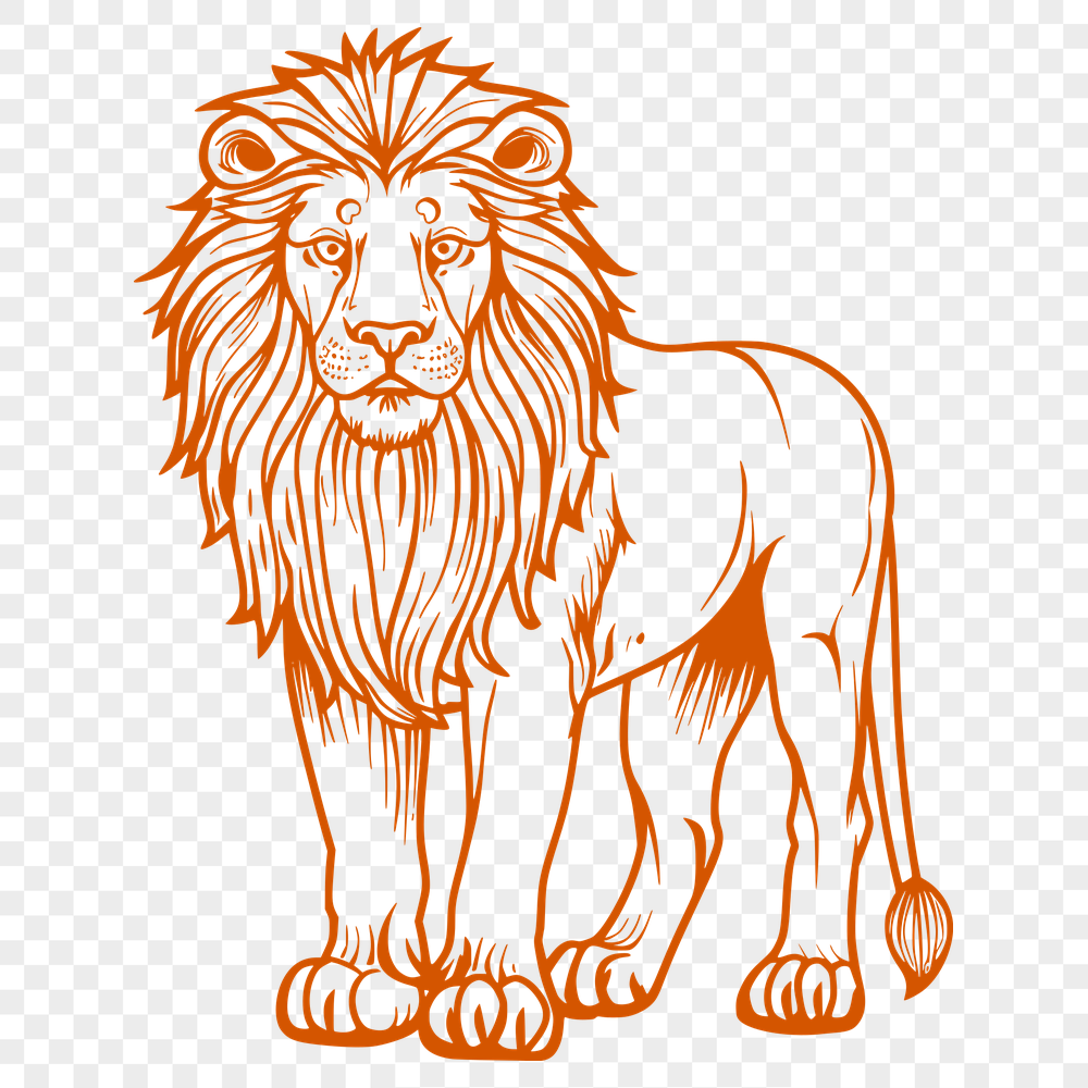 Free Lion - For Sublimation Project