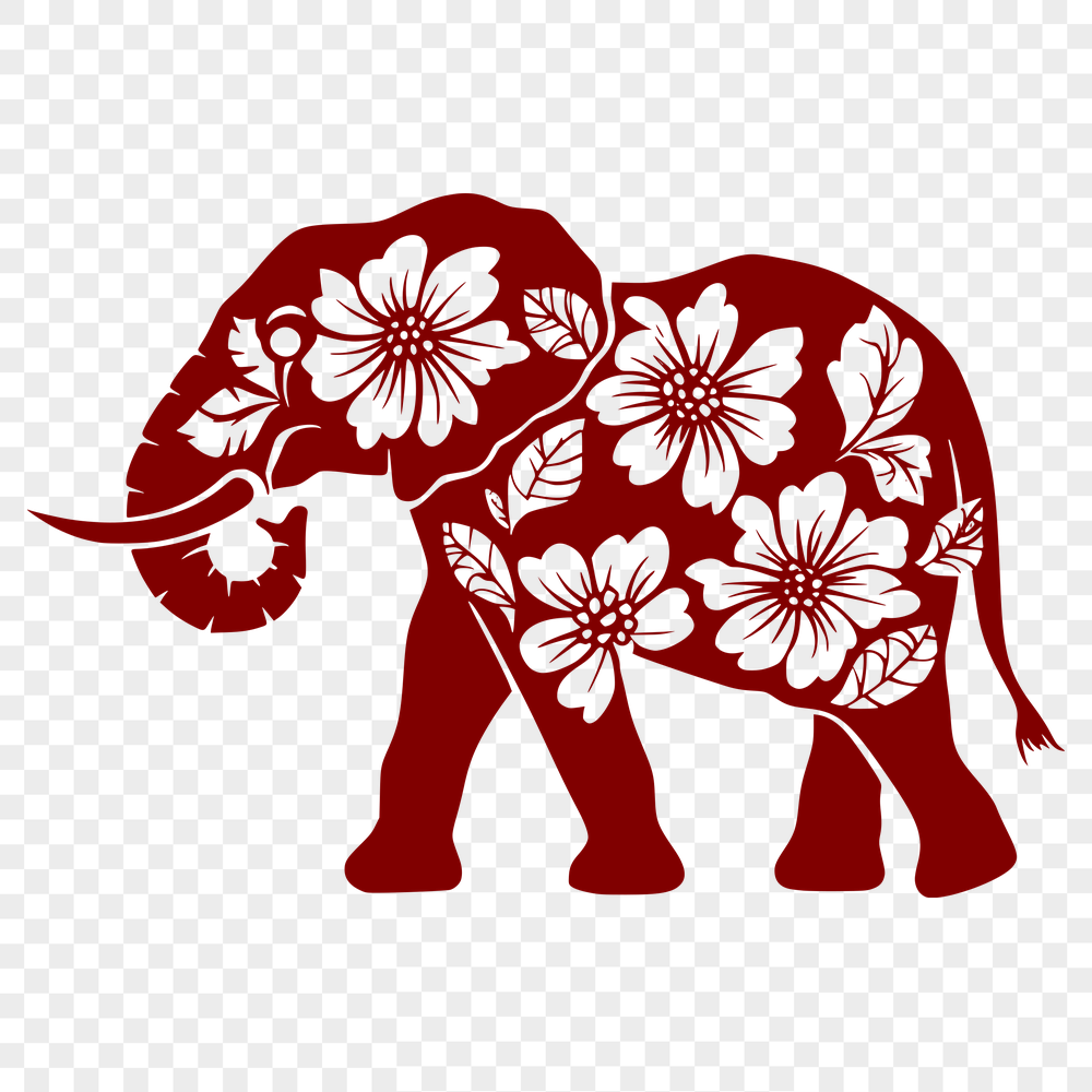 Free Standing Elephant Digital Art