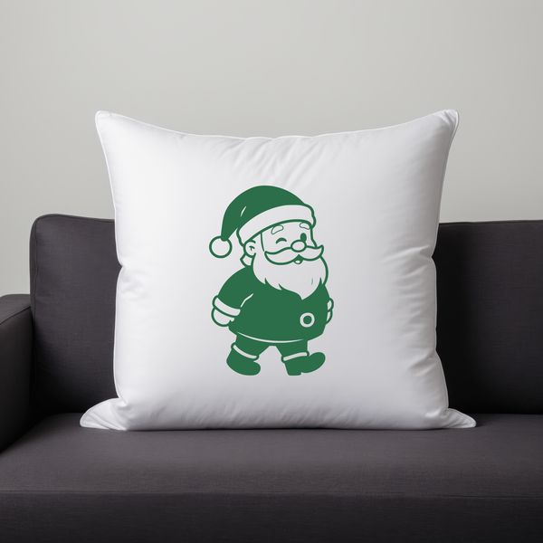 A vector illustration of Father Christmas with a red suit and hat.