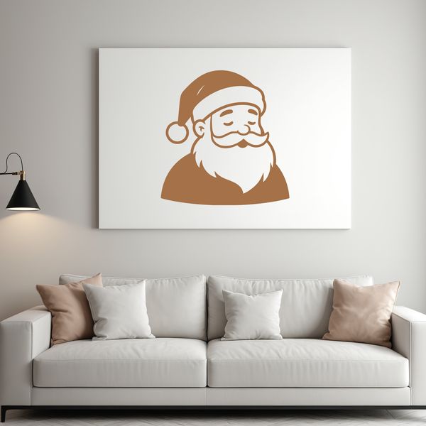 An illustration of a jolly old man in red robes with a white beard, symbolizing Christmas and the spirit of giving.