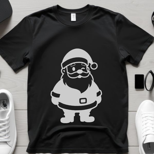 A vector illustration of Father Christmas holding gifts, suitable for commercial or personal use.