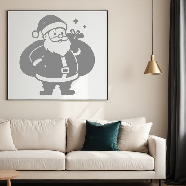 SVG icon of jolly Saint Nicholas in festive attire, suitable for holiday decorations and designs.