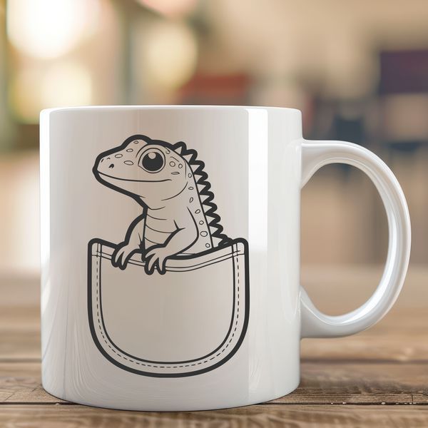 A colorful reptile with scaly skin, suitable for use in vector design.