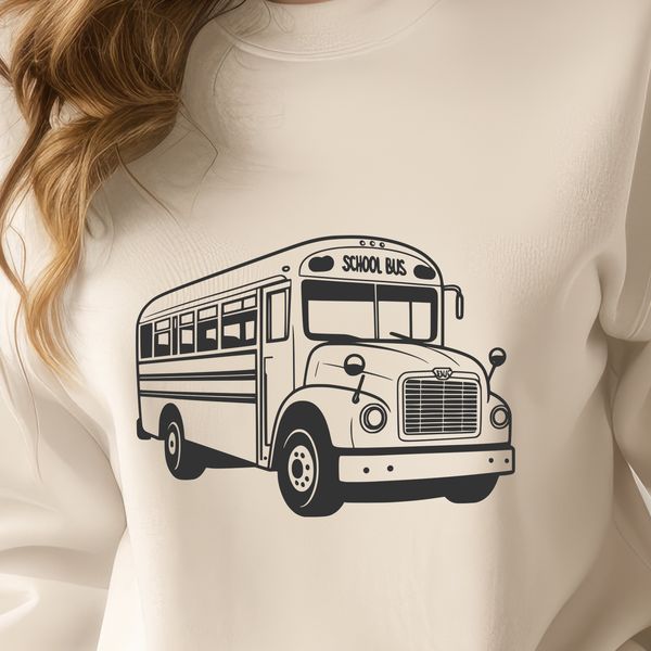 Yellow school bus illustration on white background A digital illustration of a yellow school bus with black stripes on a white background.