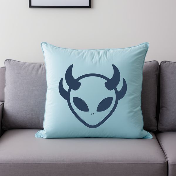 An extraterrestrial creature from a sci-fi universe, designed as a vector art silhouette for various uses.