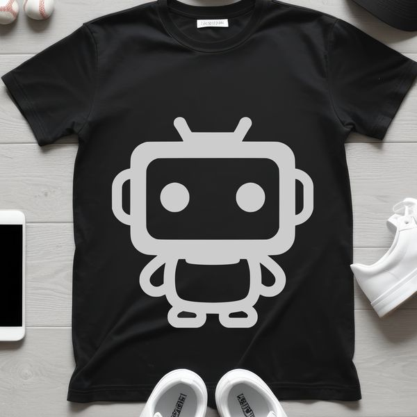 Vector robot design suitable for cutting machines, laser engraving, and web applications.