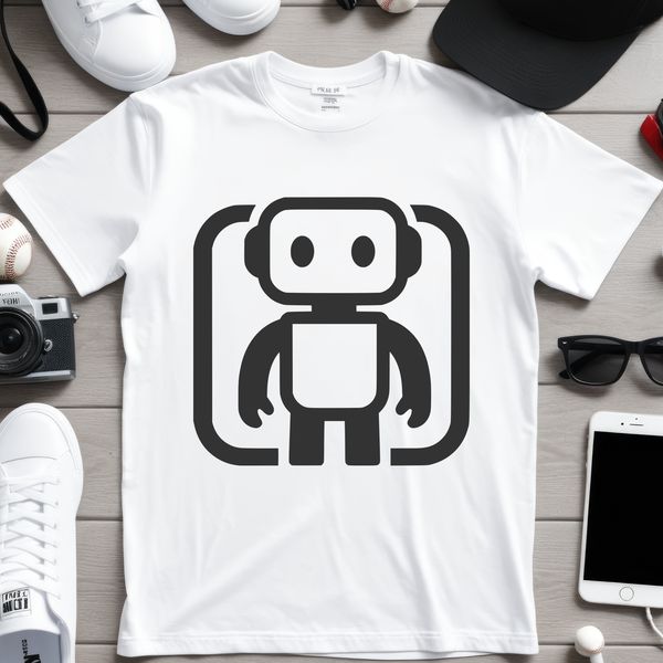 A detailed vector illustration of a futuristic robot in mid-movement, suitable for commercial and personal use projects.