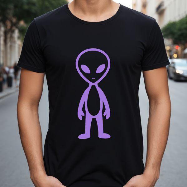 An extraterrestrial being from a science fiction universe in a simple, scalable format.