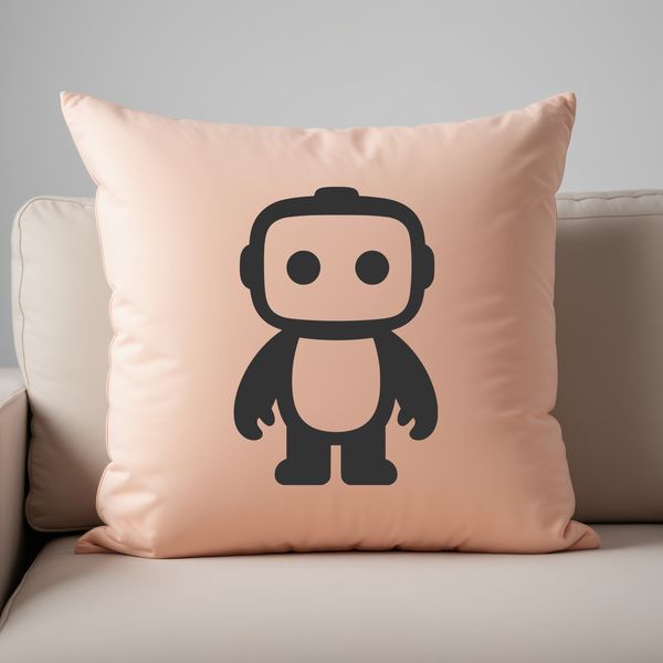 SVG illustration of a futuristic robot in a sci-fi setting.