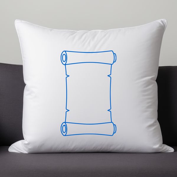 A simple scroll illustration with rolled up paper, suitable for graduation ceremonies or academic achievements.