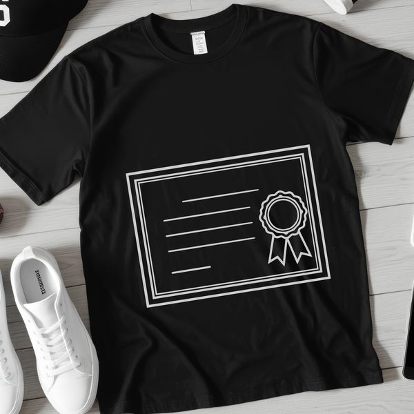 A vector illustration of a graduation scroll, designed with precision and clarity.