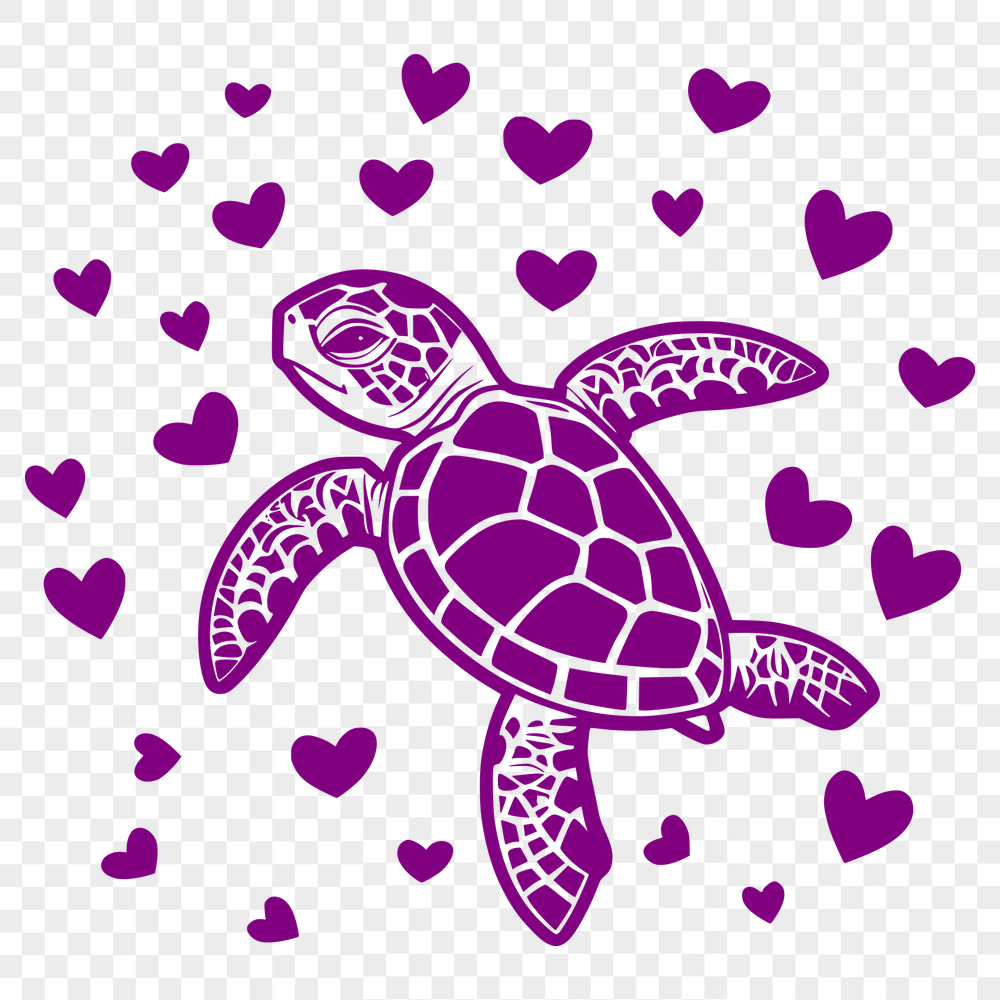 Free Beautiful Sea Turtle Artwork