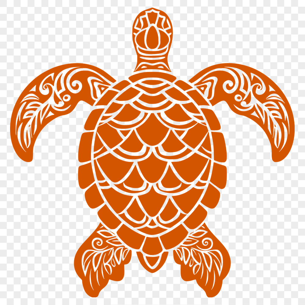 Unique Sea Turtle Stencil