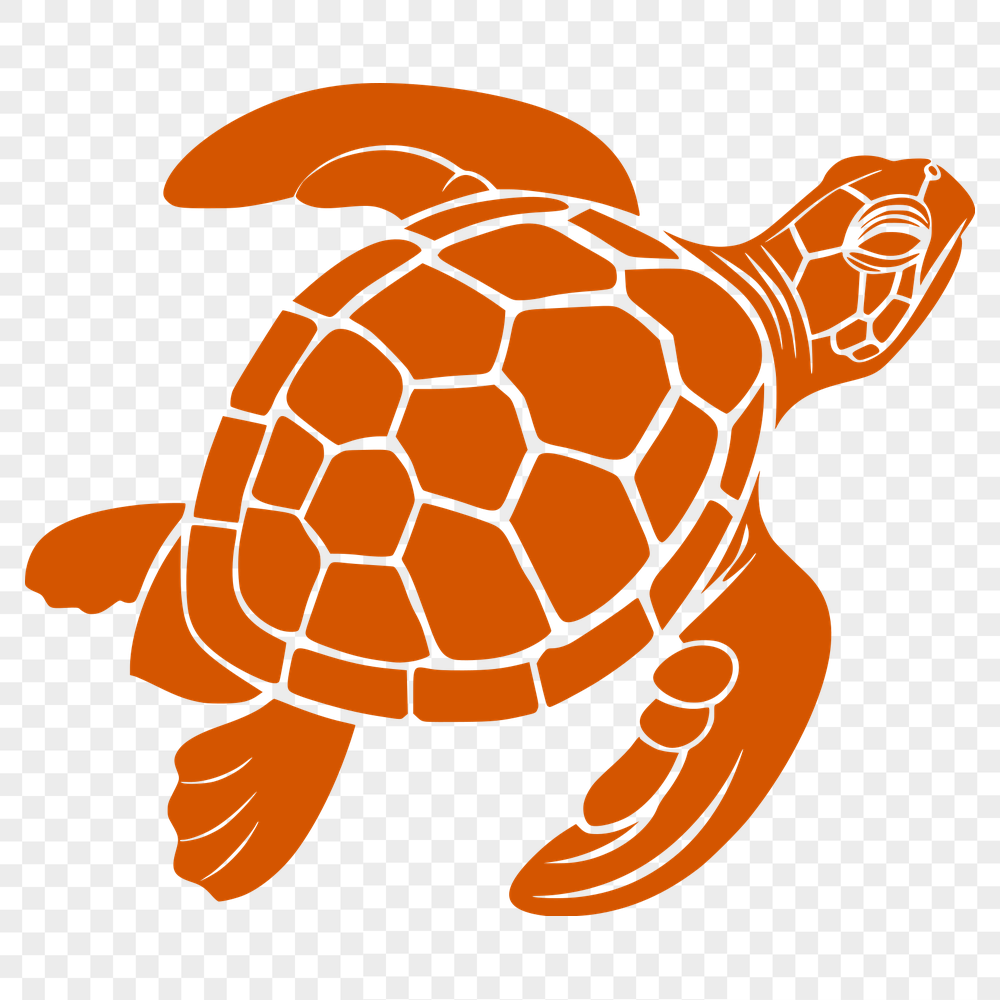 Free Creative Sea Turtle Vector Craft File