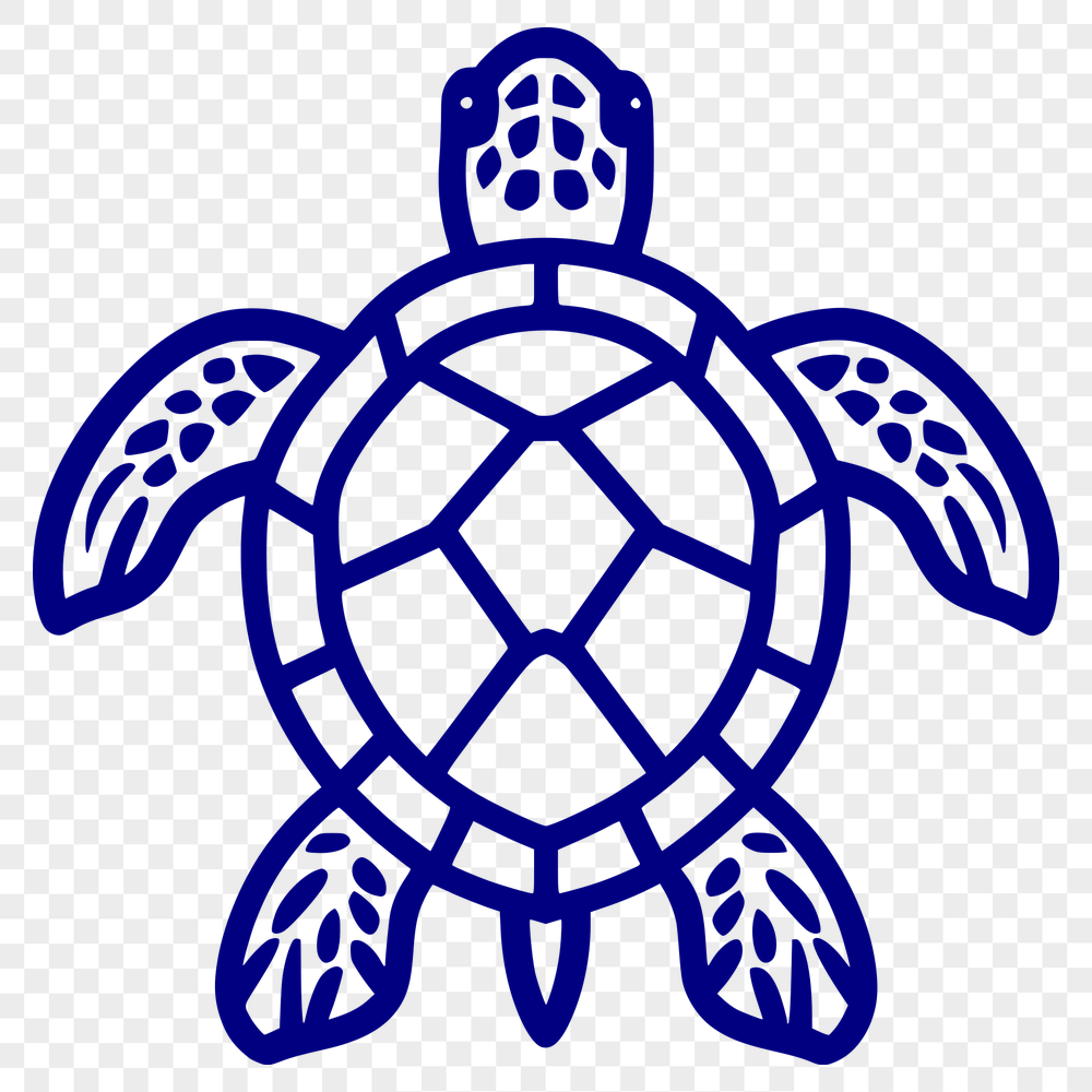 Stunning Sea Turtle Vector Illustration