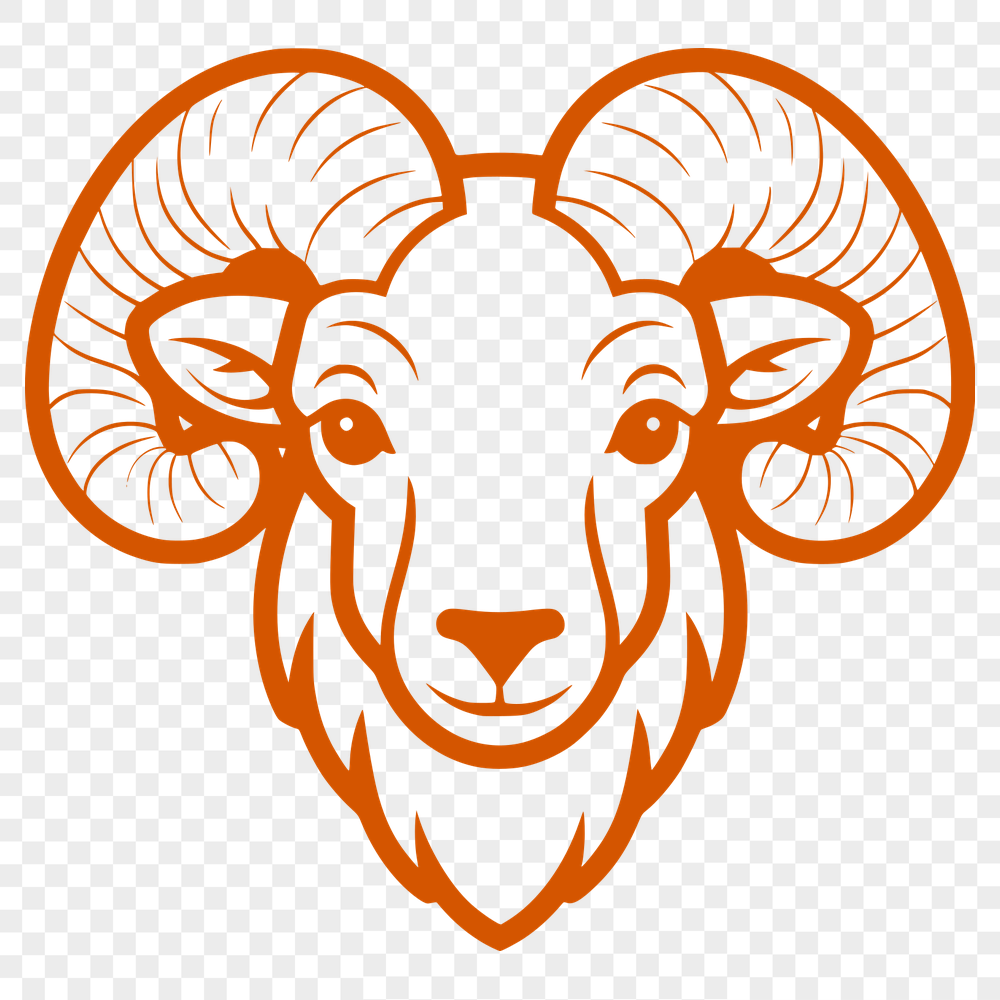 Artistic Ram SVG, PNG, PDF And DXF Files