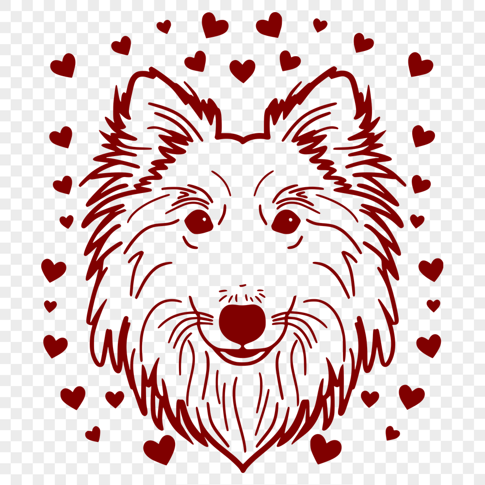 Free Free Shetland Sheepdog Vector Craft File