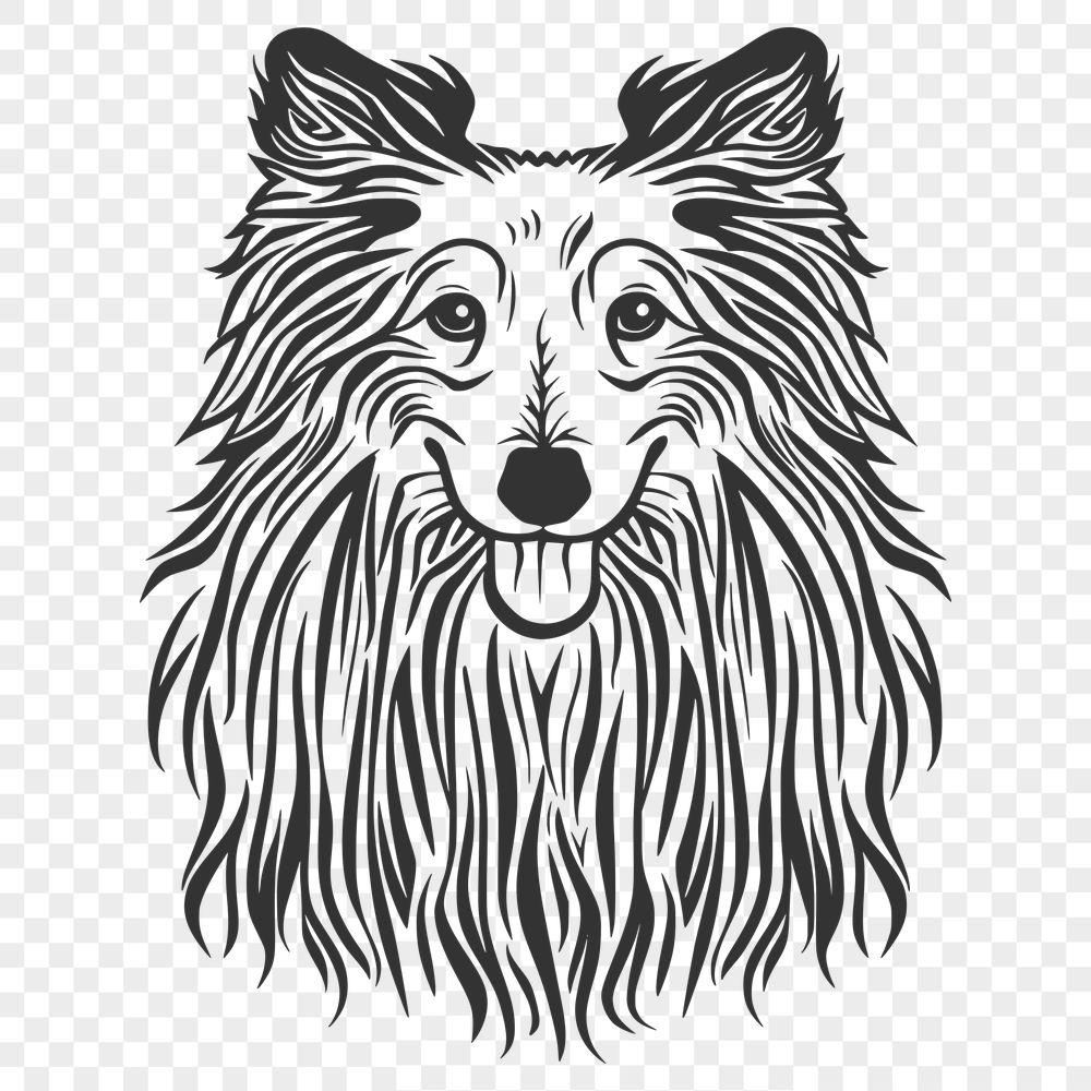 Beautiful Shetland Sheepdog - For Glowforge Project