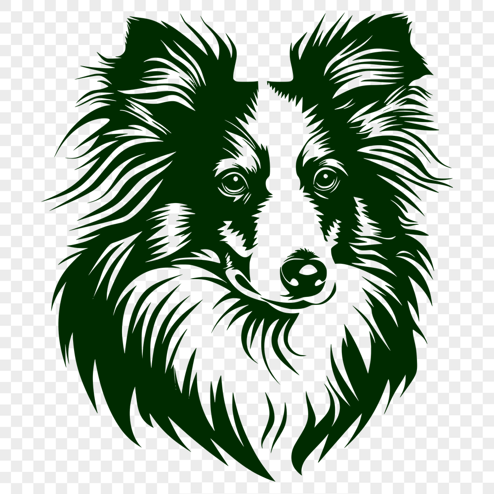 Free Beautiful Shetland Sheepdog Decal