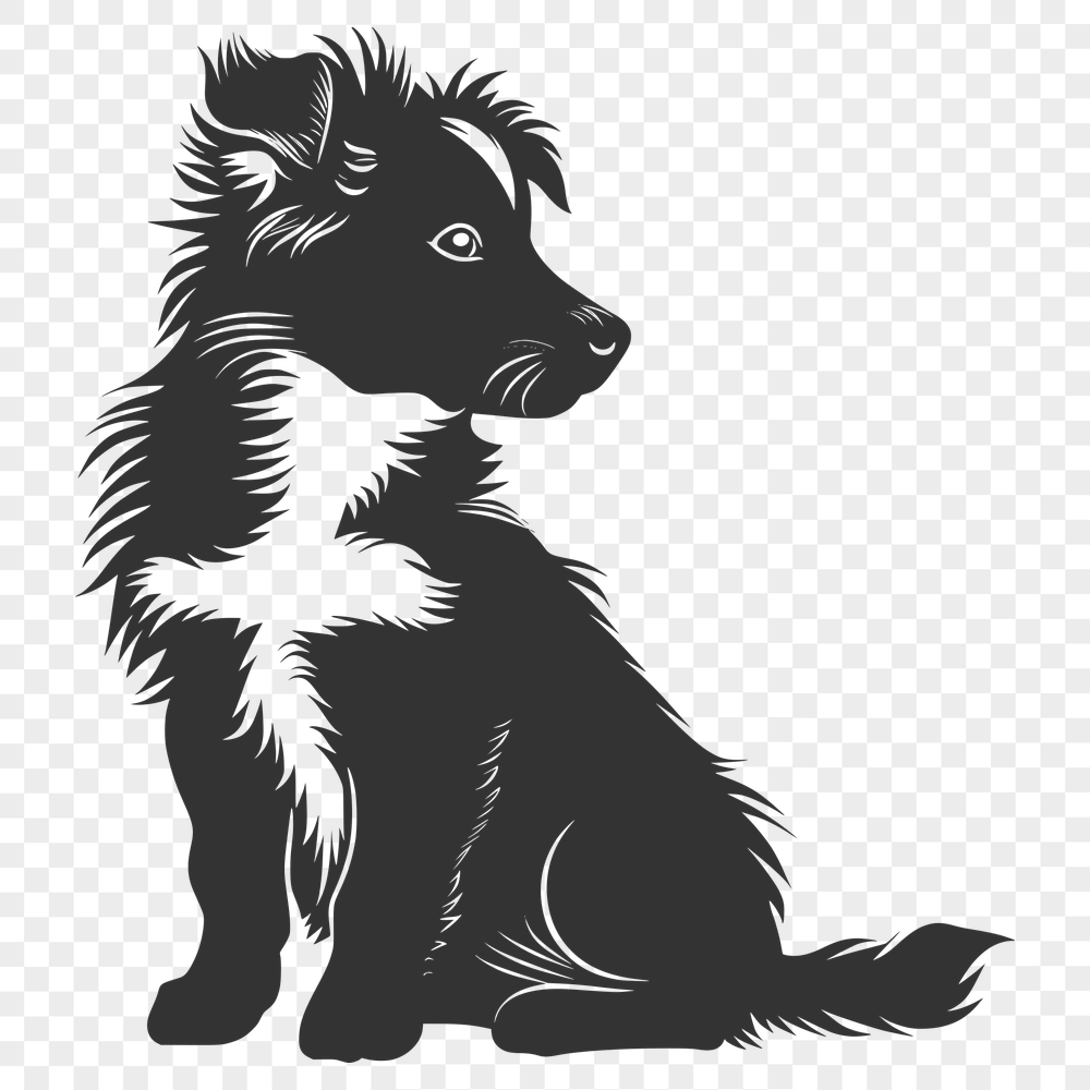 Free Sitting Puppy Artwork