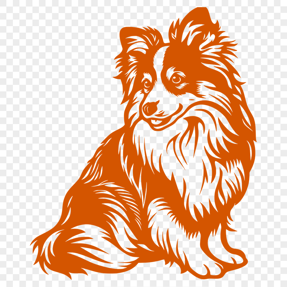 Free Artistic Shetland Sheepdog Image