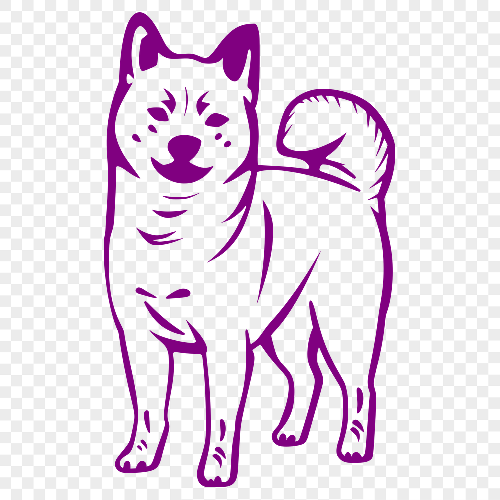 Beautiful Shiba Inu SVG