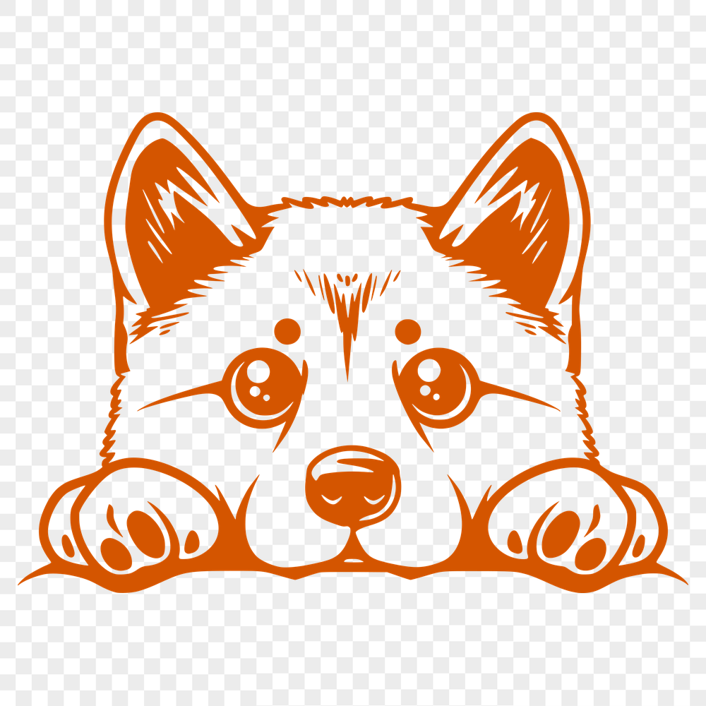 Free Shiba Inu Vector Craft File