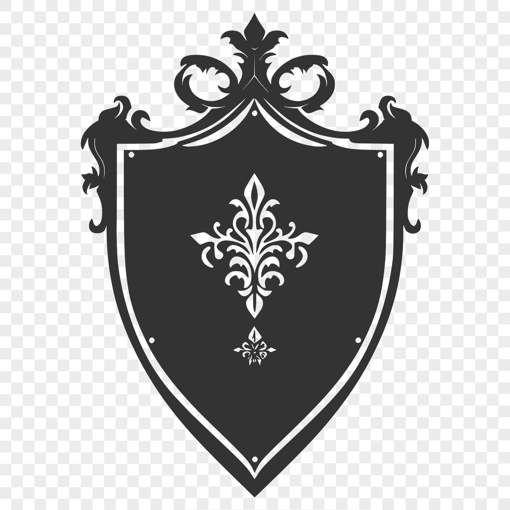 Beautiful Vector Shield Design for Cutting Machines and Laser Cutters Ornate shield design for vector art projects.