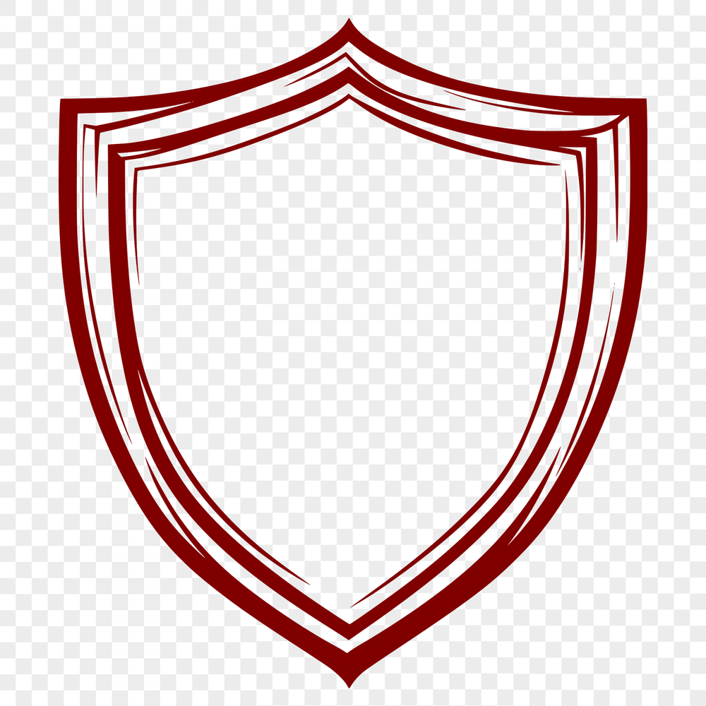 Sturdy Defense Symbol SVG Vector Graphic Design A vector graphic shield design featuring a sturdy defense symbol.