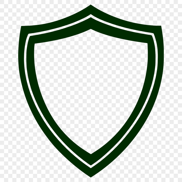 Stylized Shield Icon for Digital Projects A stylized shield icon designed as vector art, suitable for digital projects.