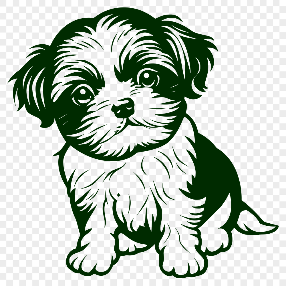 Free Free Shih Tzu Digital Drawing