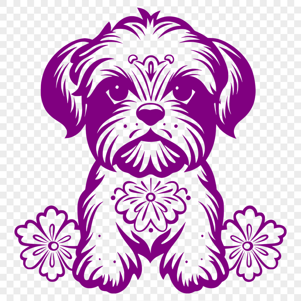 Ornate Shih Tzu PNG