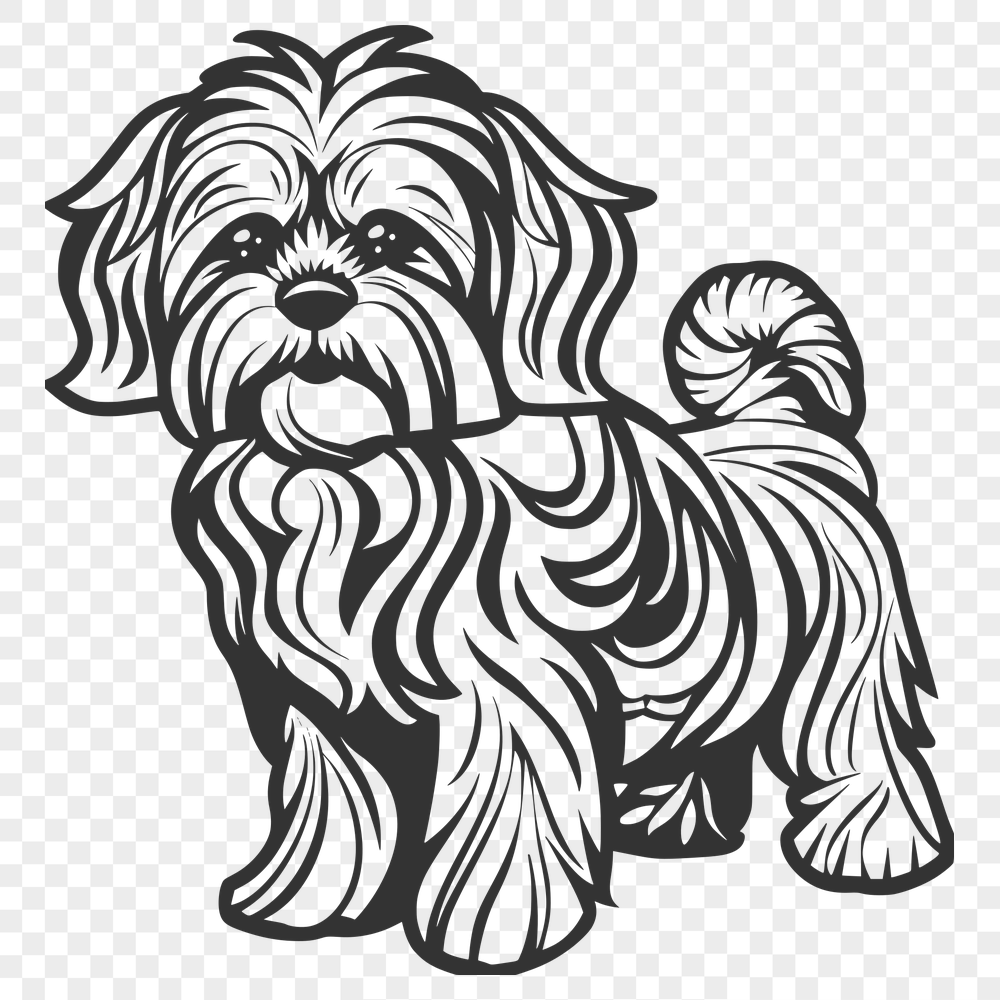 Unique Standing Dog Illustration