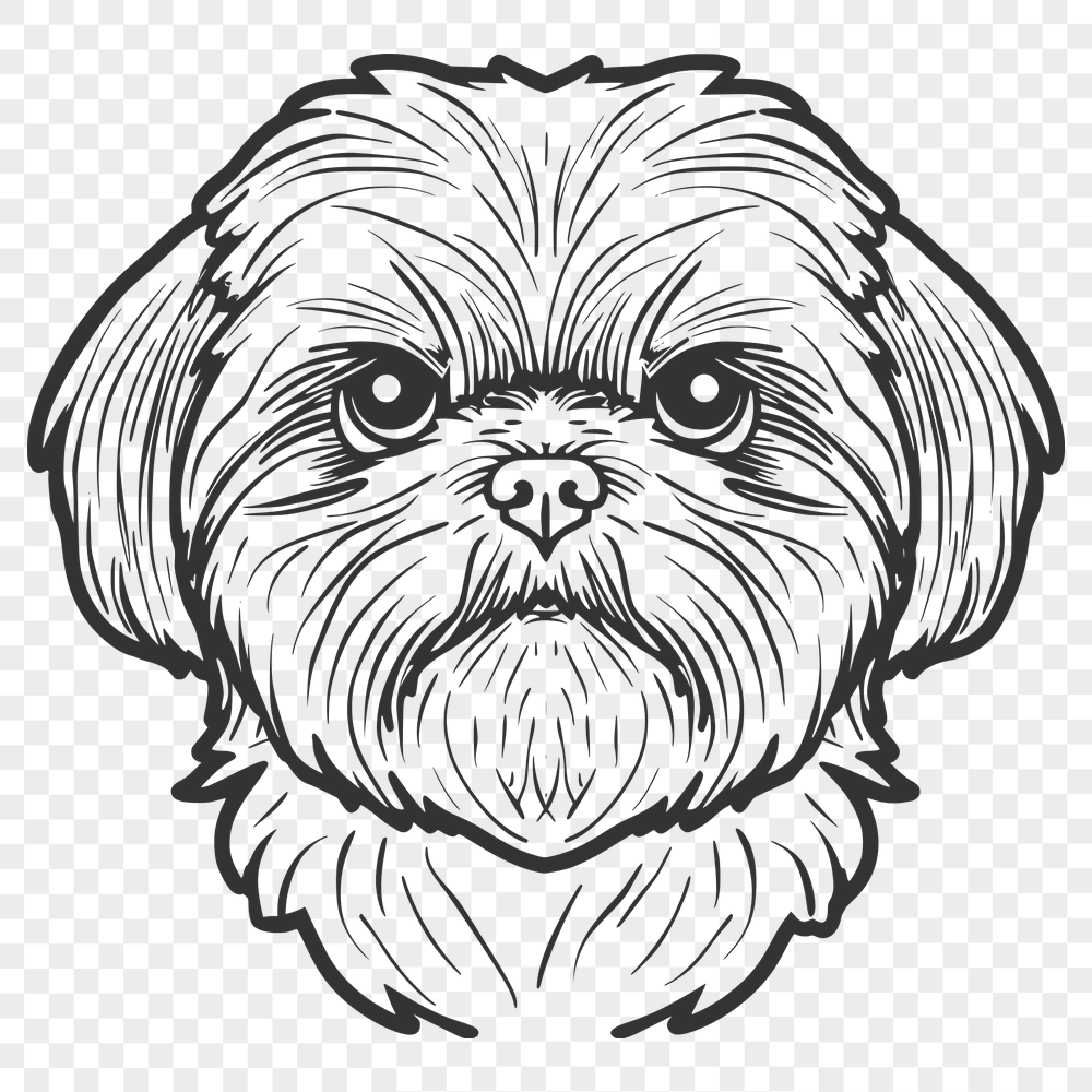 Unique Shih Tzu - Laser Cutter DXF