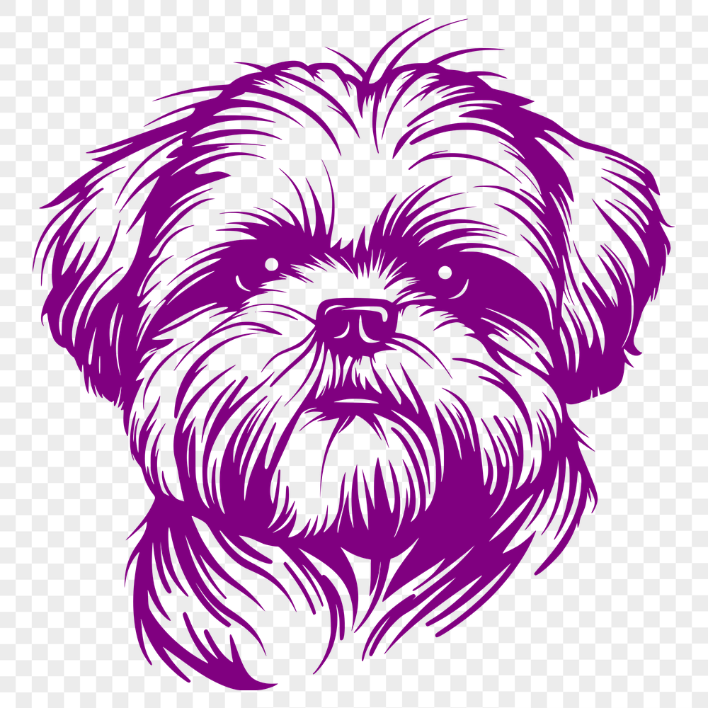 Artistic Shih Tzu DXF