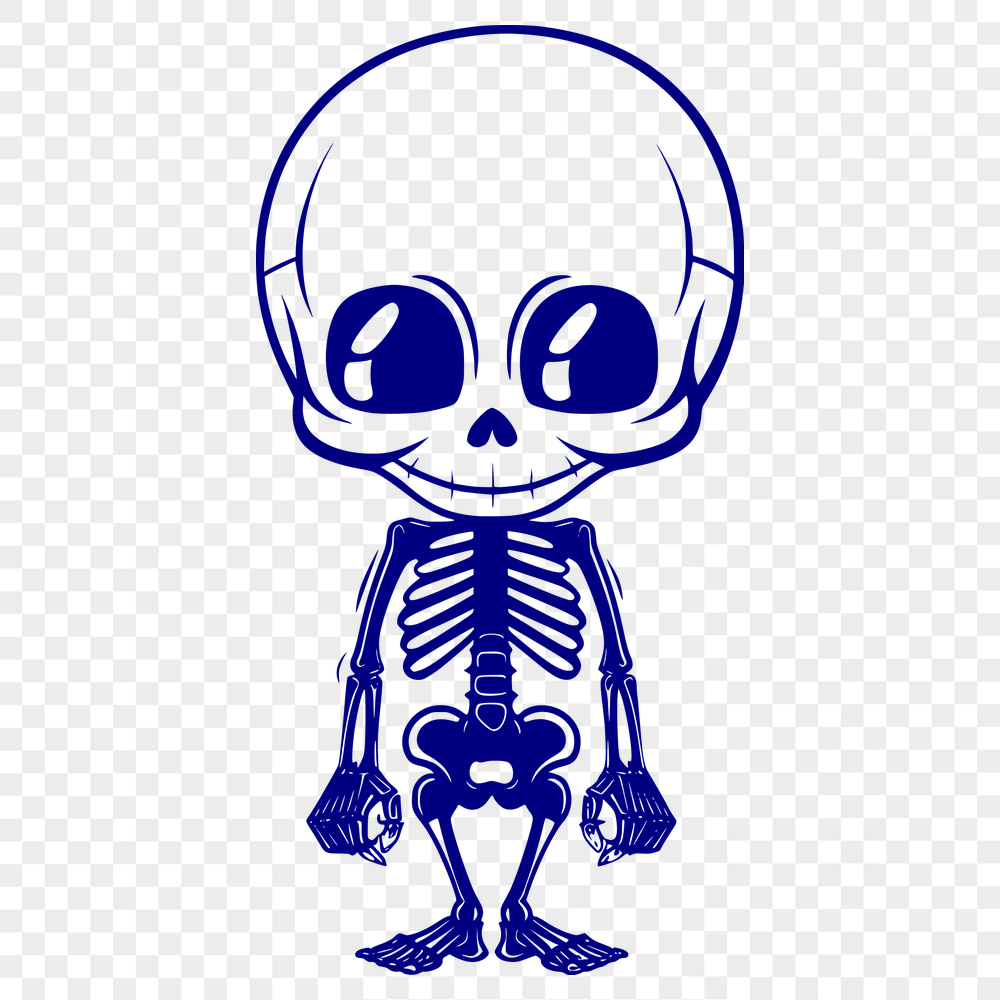 Beautiful Skeleton In DXF For Free Download