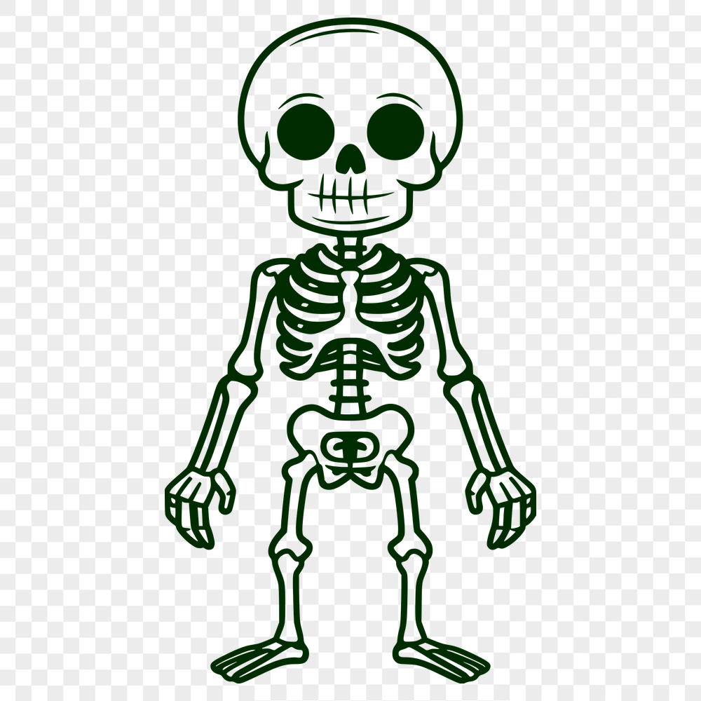 Skeleton In SVG Format - Free Commercial Use License