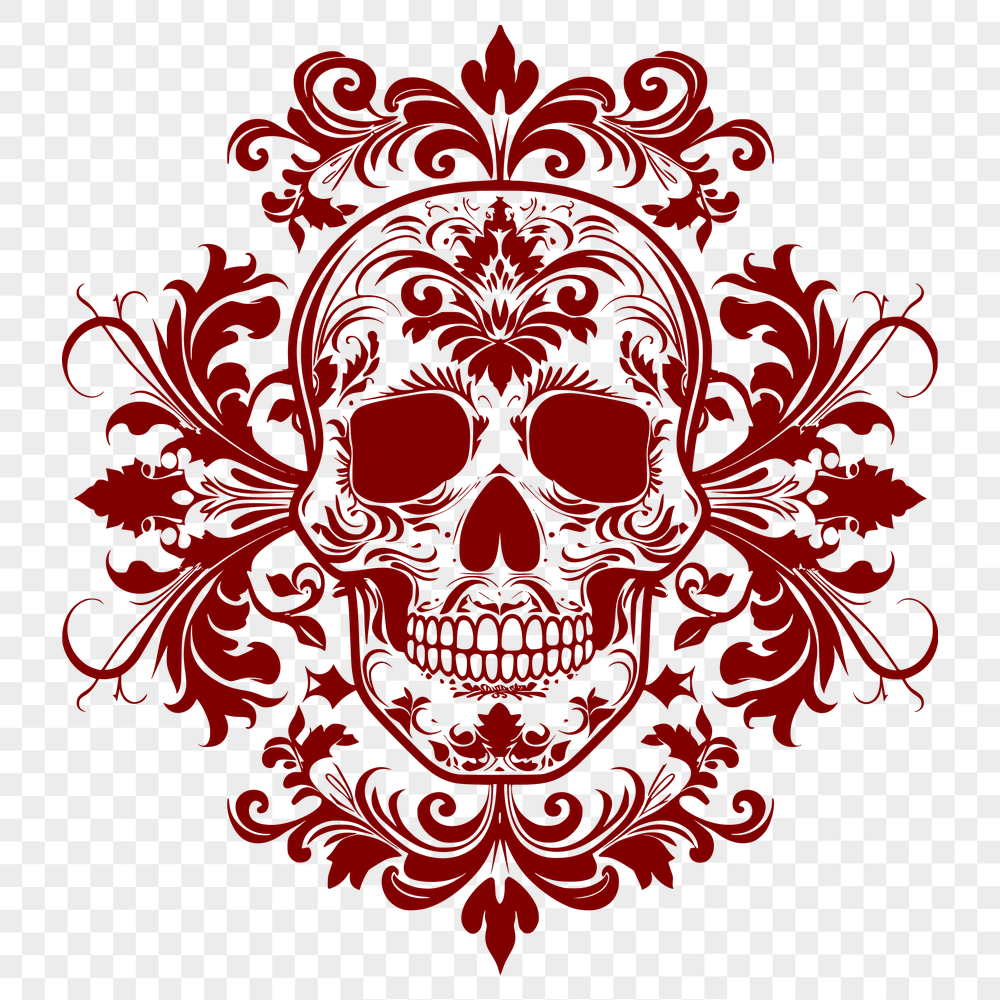 Stunning Skull In PDF & PNG