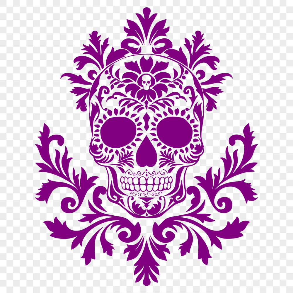 Beautiful Skull Vector Craft File