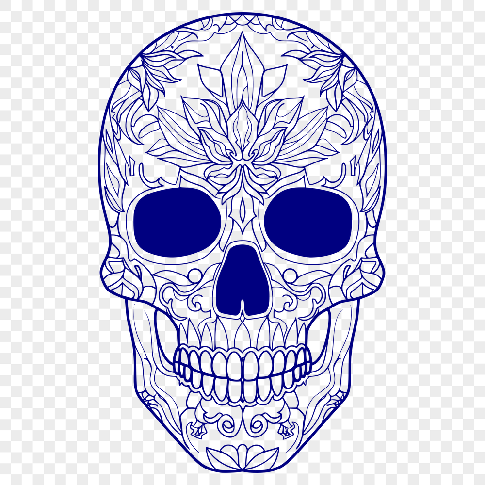 Unique Skull In PNG Format