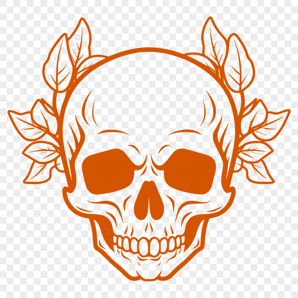 Floral Skull Printable Artwork