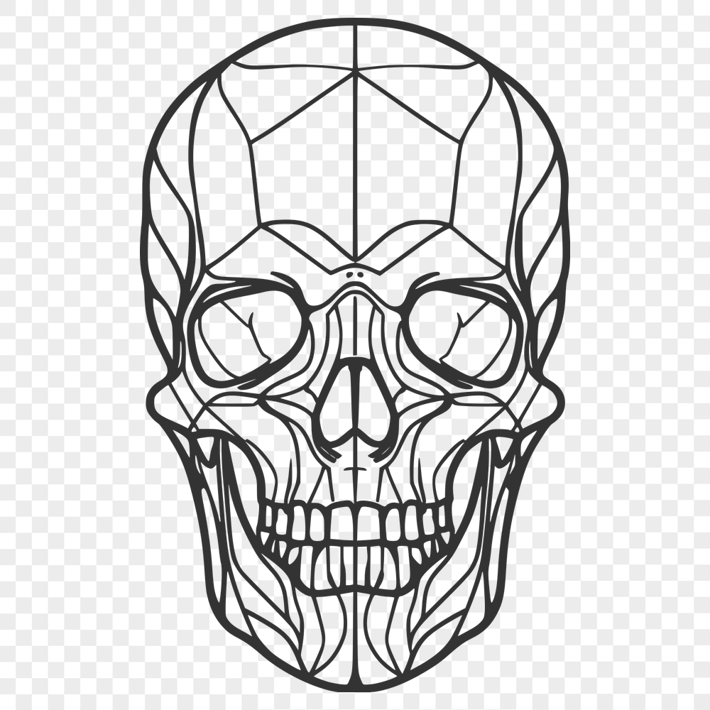 Creative Skull - Laser Cutter DXF