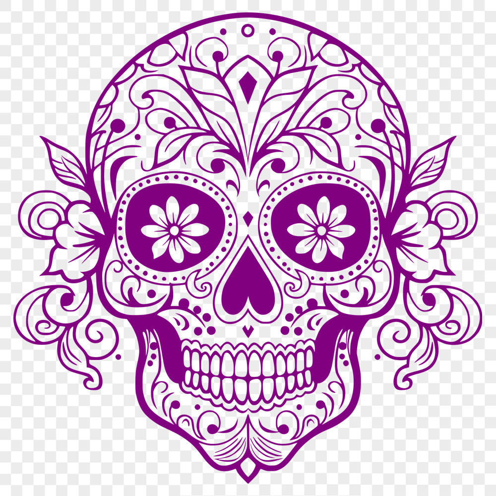 Beautiful Skull PNG