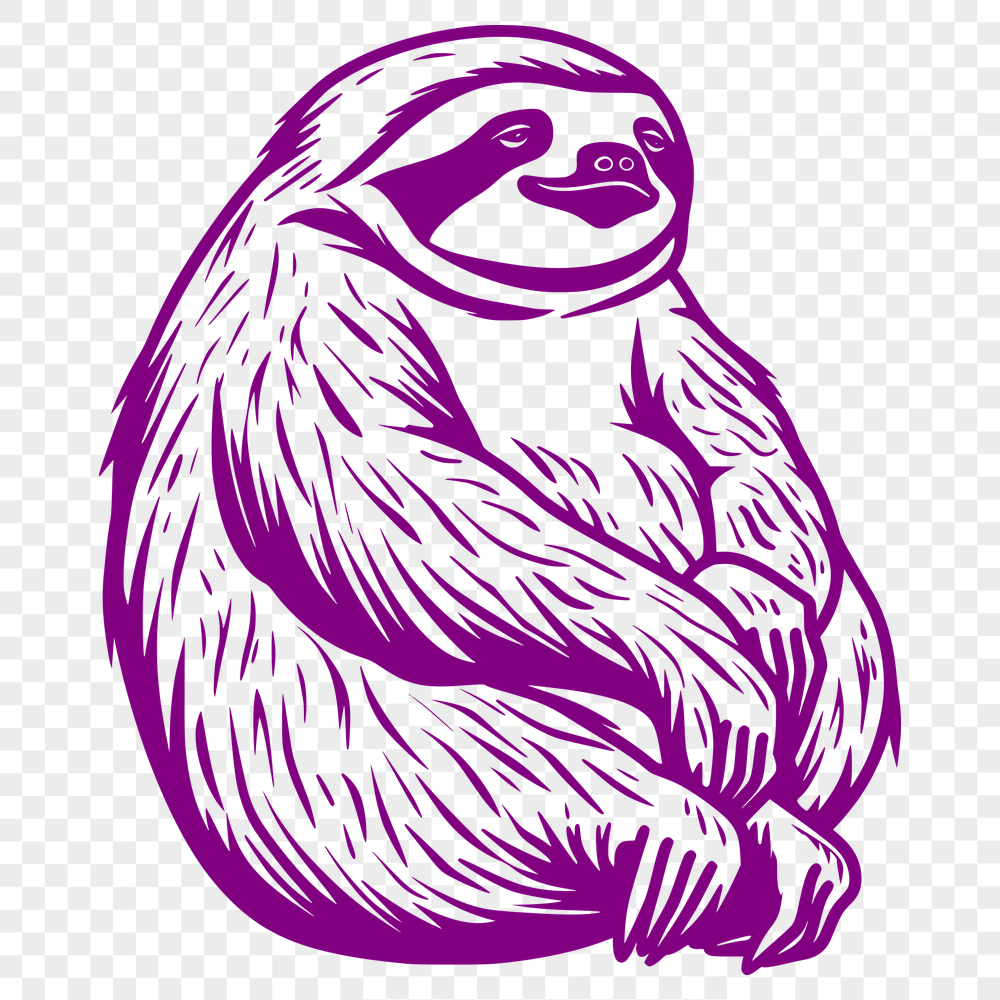 Artistic Sloth - For Cricut Project