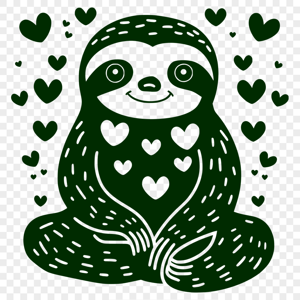 Free Artistic Sloth Illustration