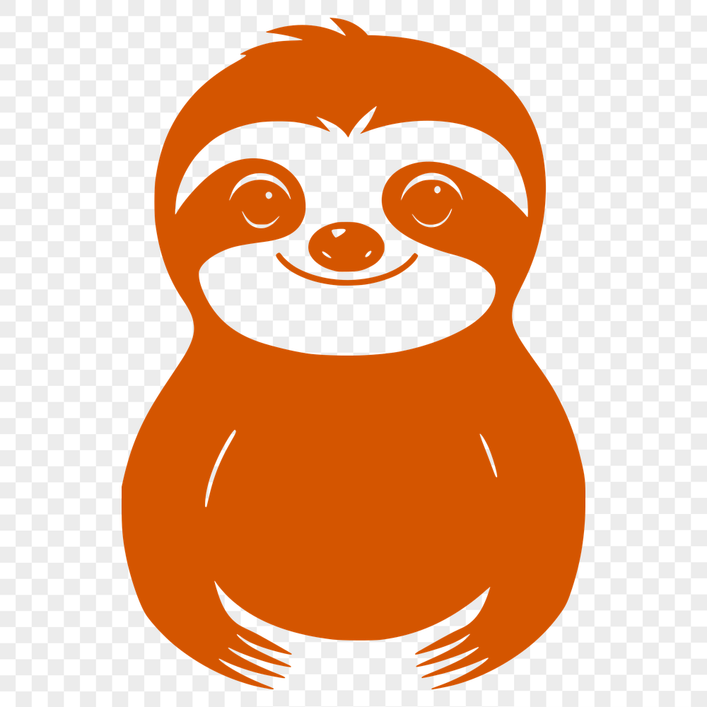 Unique Sloth Clipart